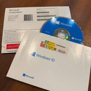Microsoft Windows 10 Home 64-Bit OEM System Builder DVD w/ COEM Key *READ*